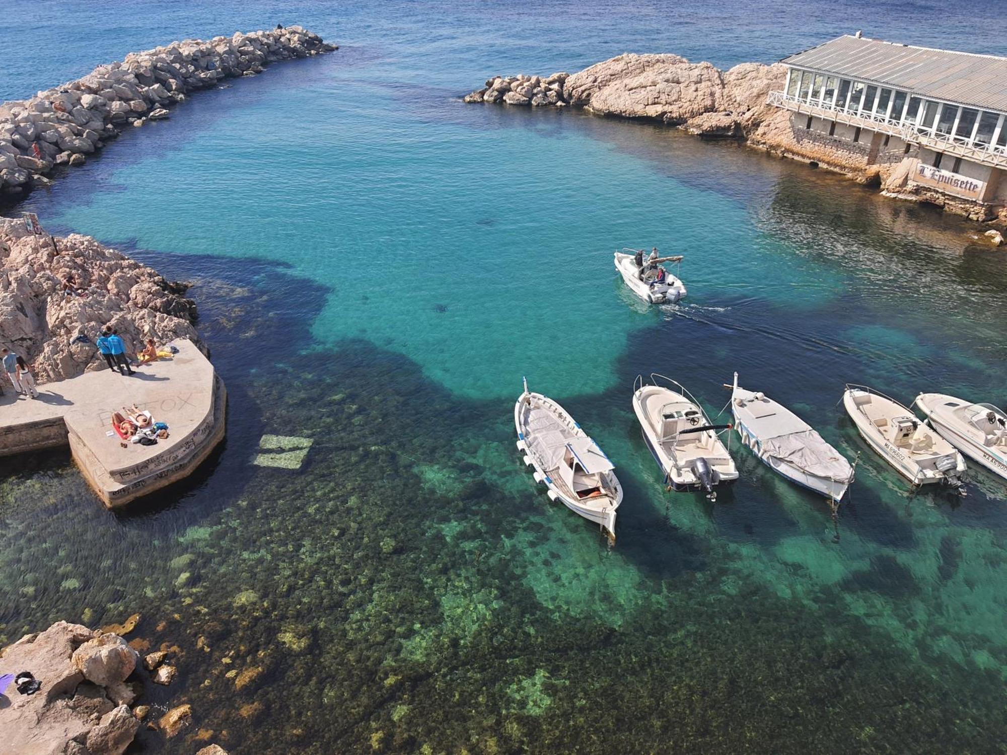 "La Baigneuse" Vallon Des Auffes 马赛 外观 照片