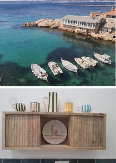 "La Baigneuse" Vallon Des Auffes 马赛 外观 照片